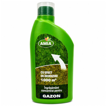 Ingrasamant primavara gazon Amia 20-0-0 + 5,1 Fe (1% EDTA) + microelemente 1 litru