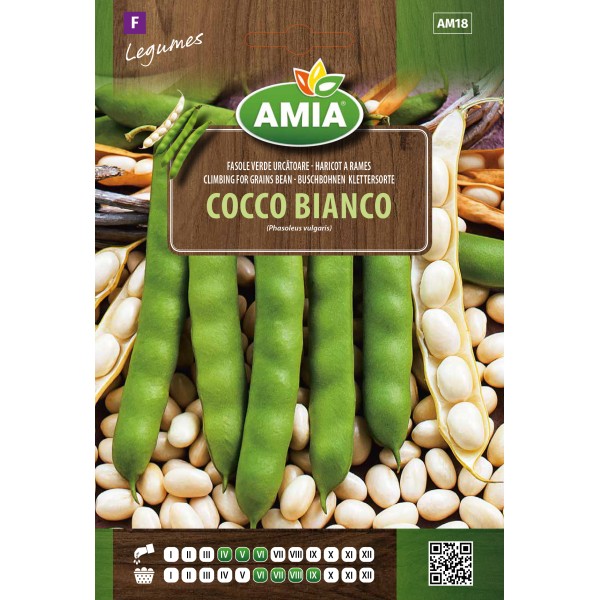 Seminte de fasole alba Cocco Bianco 15 gr 