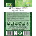 Seminte de ardei Marconi Rosso, 0.40 grame