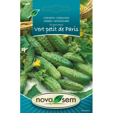 Seminte de castraveti cornison Vert petit de Paris, 0,8 grame