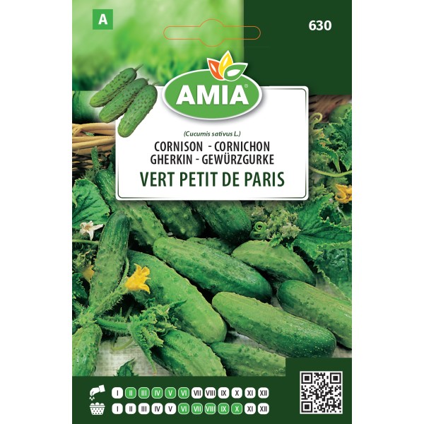 Seminte de castraveti cornison Vert petit de Paris 2 gr Amia
