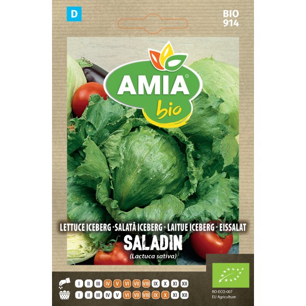 Seminte bio de salata iceberg Saladin Amia 0,7 grame