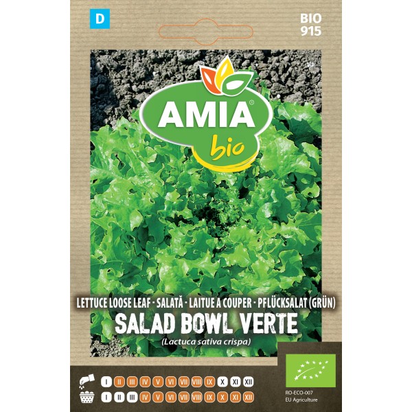 Seminte bio de salata Verte Salad Bowl Amia 0,6 grame