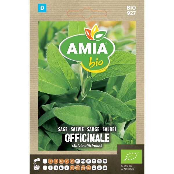 Seminte bio de salvia Officinale Amia 0,4 grame