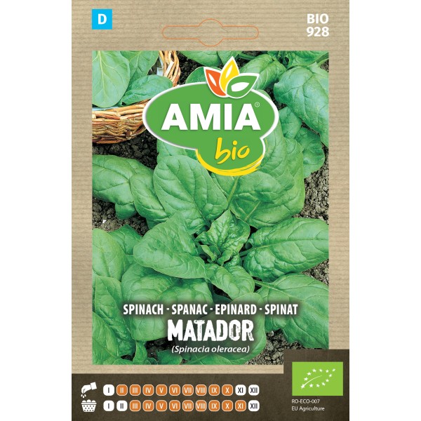 Seminte bio de spanac Matador 3,5 grame Amia