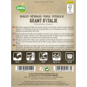 Seminte bio de patrunjel Geant d'Italie 1,5 grame